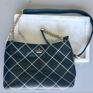 ♠️ Kate Spade Black & White Leather Crossbody♠️